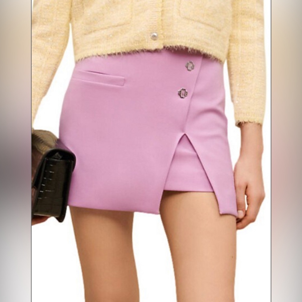 ✨Host Pick✨Maje Miniskirt with Buttons- Sz 4 - Picture 3 of 6